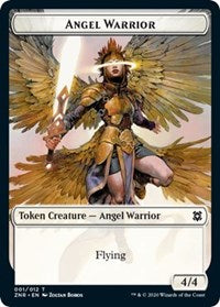 Angel Warrior // Hydra Double-sided Token [Zendikar Rising Tokens] | Grognard Games