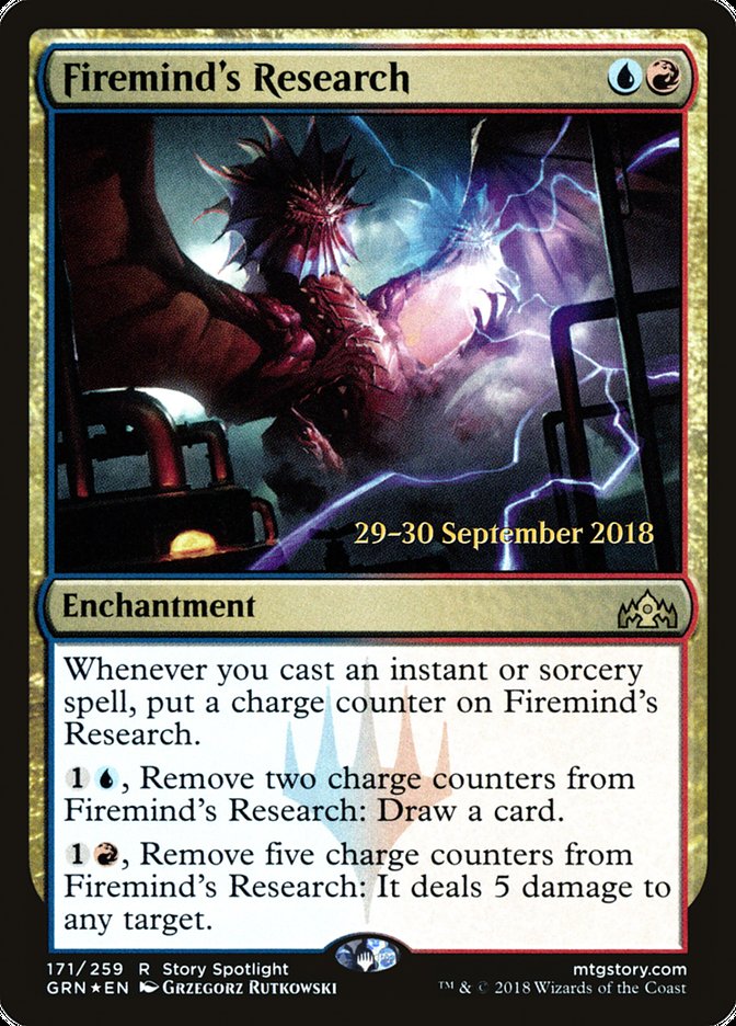 Firemind's Research  [Guilds of Ravnica Prerelease Promos] | Grognard Games