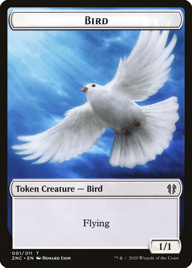 Bird // Kor Ally Double-sided Token [Zendikar Rising Commander Tokens] | Grognard Games