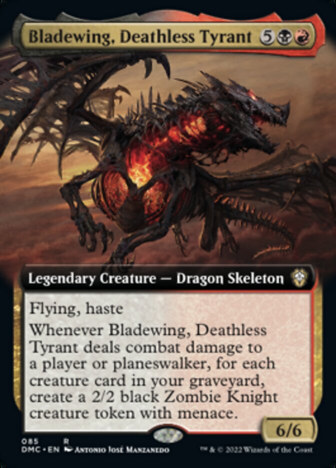 Bladewing, Deathless Tyrant (Extended Art) [Dominaria United Commander] | Grognard Games