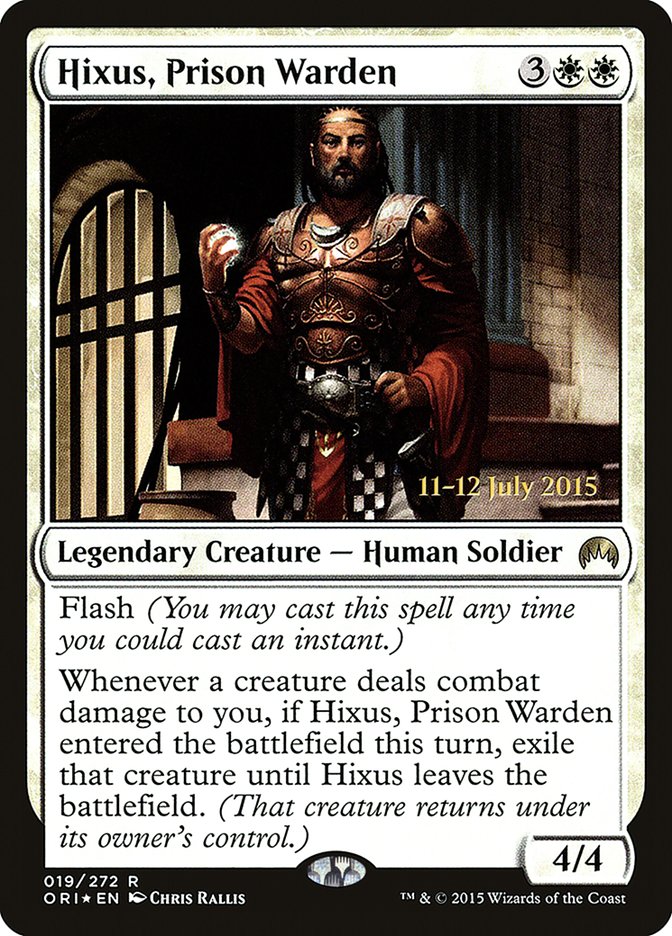 Hixus, Prison Warden [Magic Origins Prerelease Promos] | Grognard Games