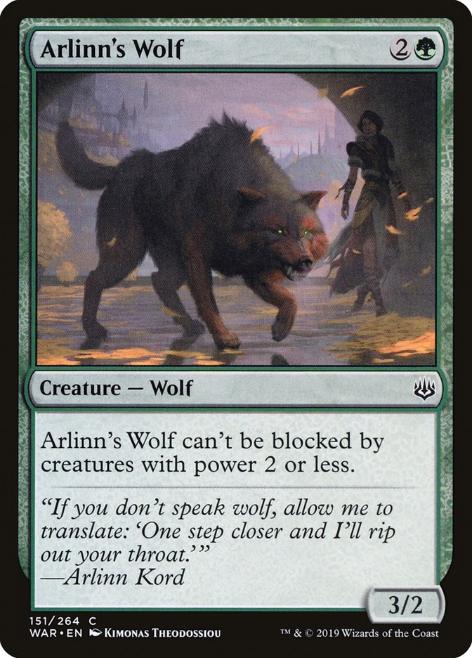 Arlinn's Wolf [War of the Spark] | Grognard Games