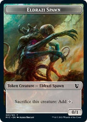 Eldrazi Spawn // Human Soldier Double-sided Token [Innistrad: Midnight Hunt Commander] | Grognard Games