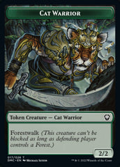 Saproling // Cat Warrior Double-sided Token [Dominaria United Tokens] | Grognard Games