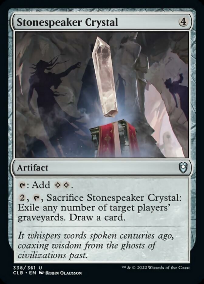 Stonespeaker Crystal [Commander Legends: Battle for Baldur's Gate] | Grognard Games