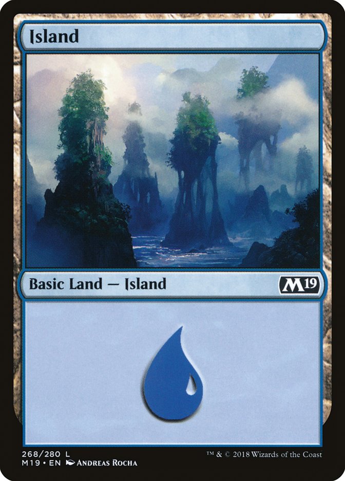 Island (268) [Core Set 2019] | Grognard Games