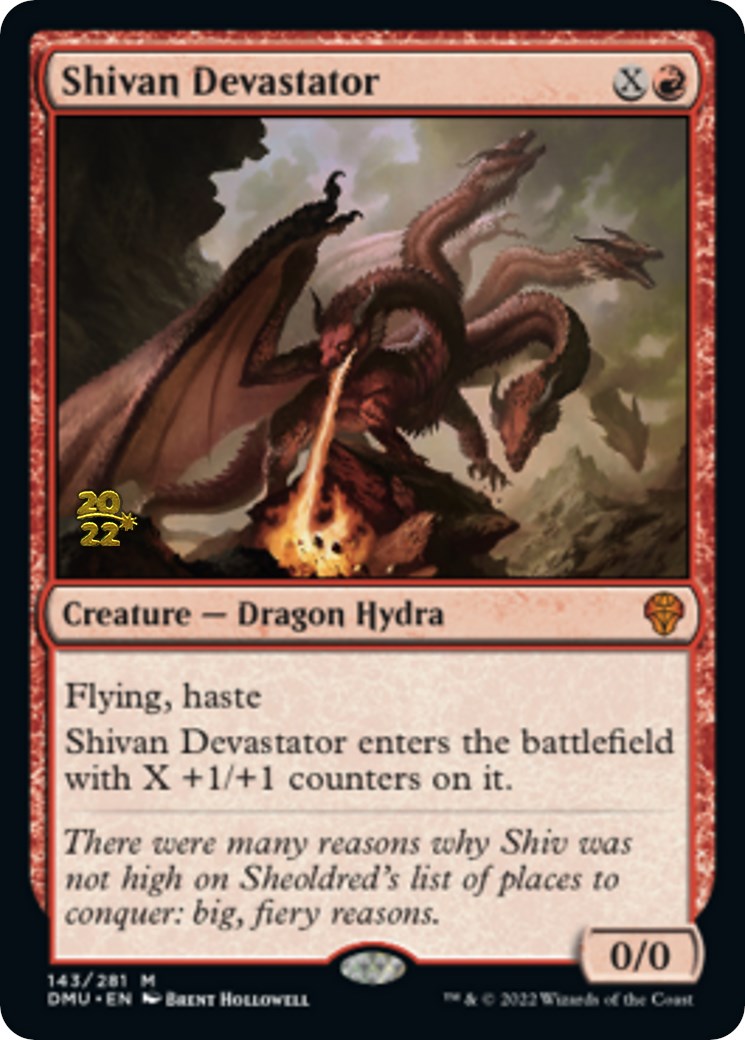 Shivan Devastator [Dominaria United Prerelease Promos] | Grognard Games