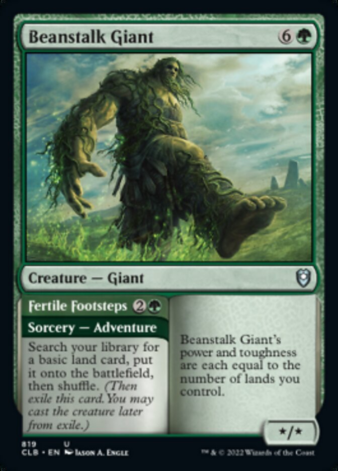 Beanstalk Giant // Fertile Footsteps [Commander Legends: Battle for Baldur's Gate] | Grognard Games