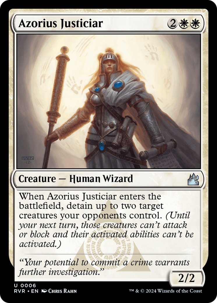 Azorius Justiciar [Ravnica Remastered] | Grognard Games