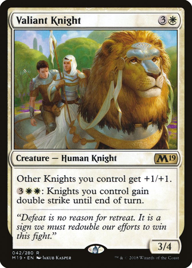 Valiant Knight [Core Set 2019] | Grognard Games