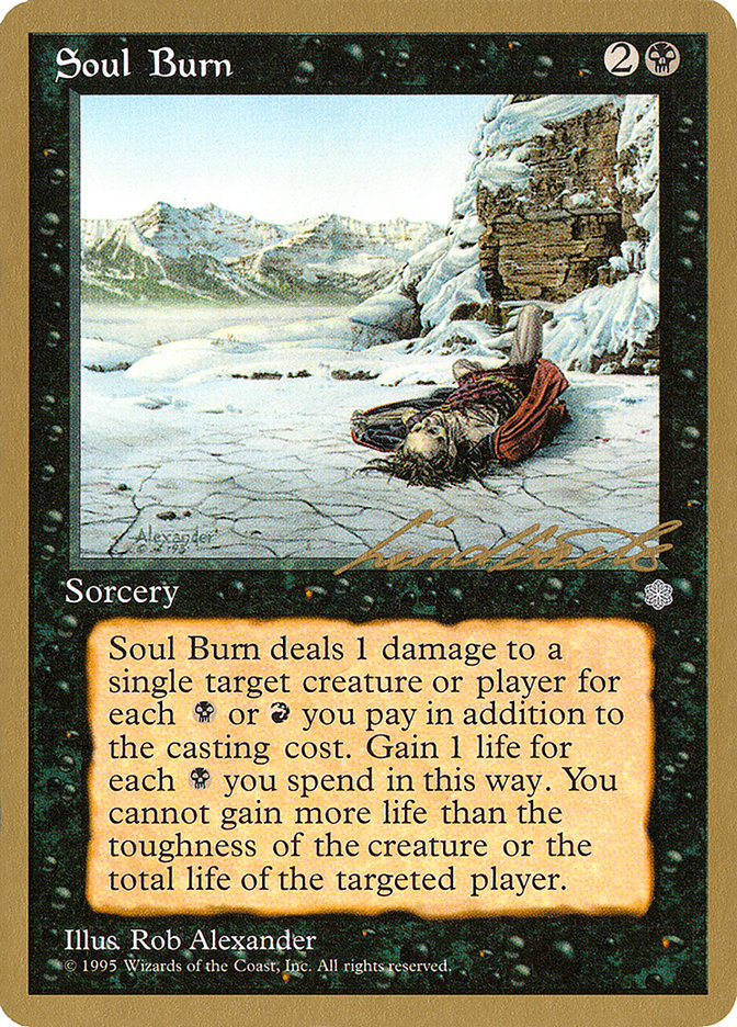 Soul Burn (Leon Lindback) [Pro Tour Collector Set] | Grognard Games