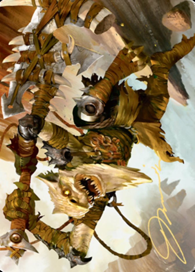 Teeterpeak Ambusher Art Card (Gold-Stamped Signature) [Zendikar Rising Art Series] | Grognard Games