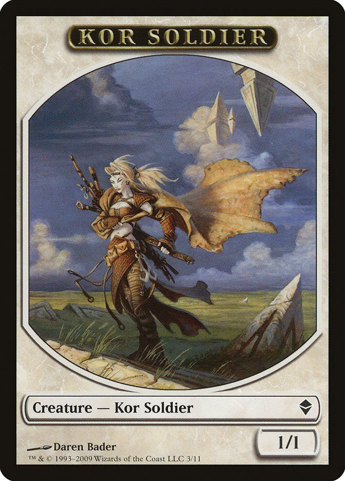 Kor Soldier [Zendikar Tokens] | Grognard Games