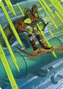 Bamboo Grove Archer Art Card [Kamigawa: Neon Dynasty Art Series] | Grognard Games