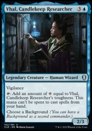 Vhal, Candlekeep Researcher [Commander Legends: Battle for Baldur's Gate] | Grognard Games