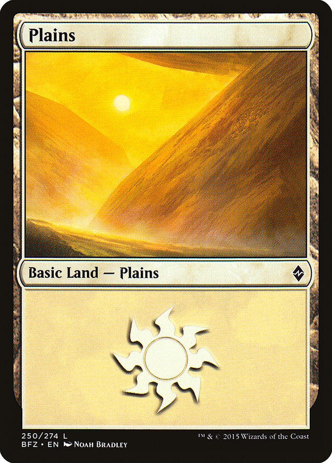 Plains (250a) [Battle for Zendikar] | Grognard Games