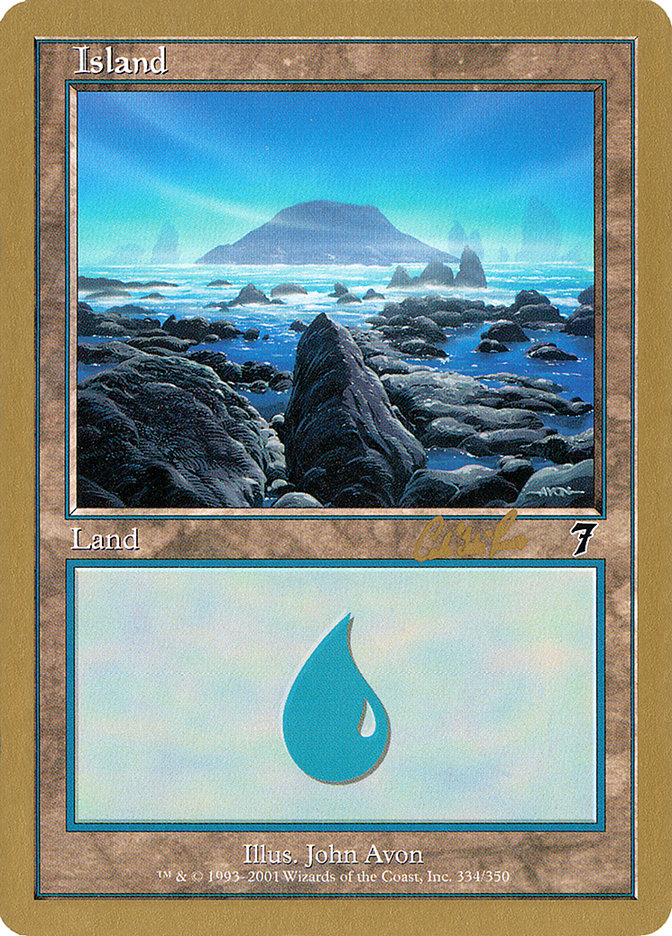 Island (cr334) (Carlos Romao) [World Championship Decks 2002] | Grognard Games