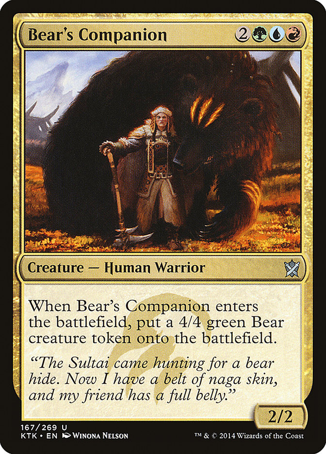 Bear's Companion [Khans of Tarkir] | Grognard Games