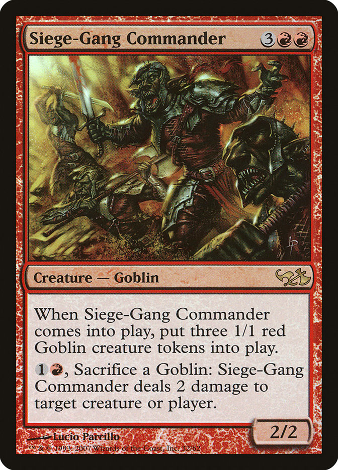 Siege-Gang Commander [Duel Decks: Elves vs. Goblins] | Grognard Games