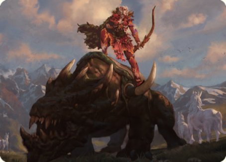 Meria's Outrider Art Card [Dominaria United Art Series] | Grognard Games