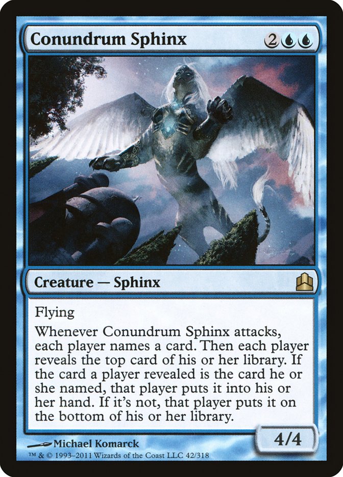 Conundrum Sphinx [Commander 2011] | Grognard Games