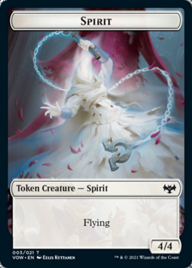 Spirit Token (003) [Innistrad: Crimson Vow Tokens] | Grognard Games