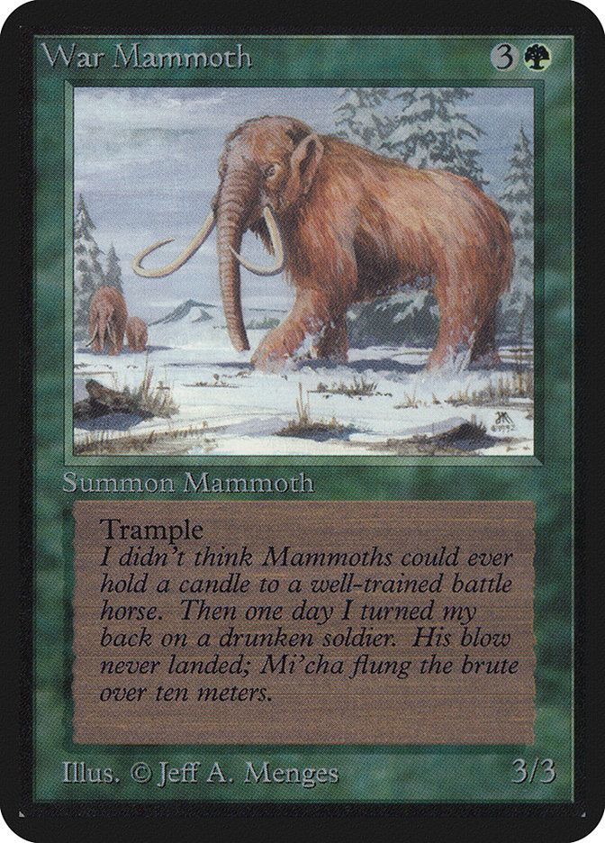 War Mammoth [Limited Edition Alpha] | Grognard Games