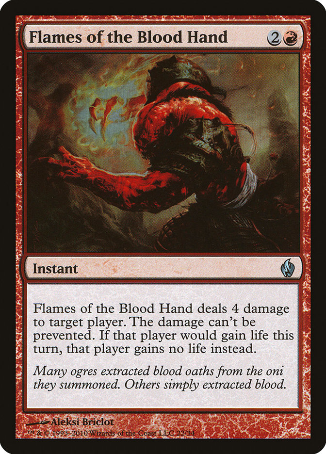 Flames of the Blood Hand [Premium Deck Series: Fire and Lightning] | Grognard Games