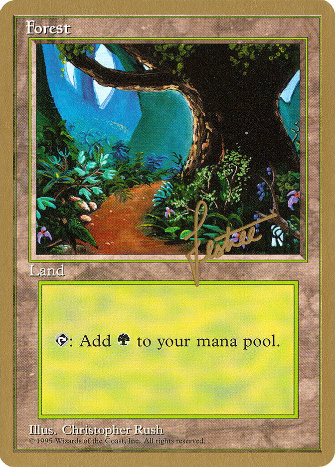 Forest (bl376) (Bertrand Lestree) [Pro Tour Collector Set] | Grognard Games