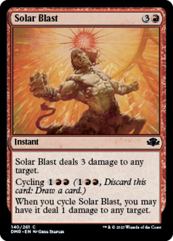Solar Blast [Dominaria Remastered] | Grognard Games