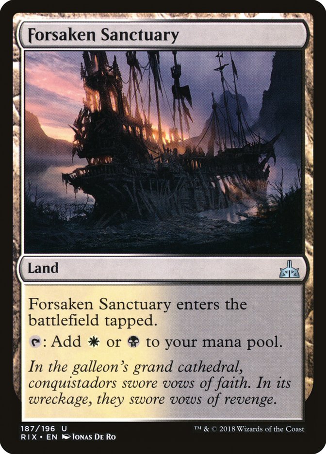 Forsaken Sanctuary [Rivals of Ixalan] | Grognard Games