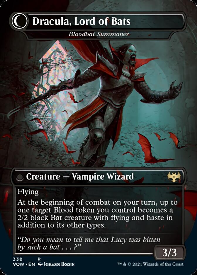 Voldaren Bloodcaster // Bloodbat Summoner - Dracula, Lord of Blood // Dracula, Lord of Bats [Innistrad: Crimson Vow] | Grognard Games