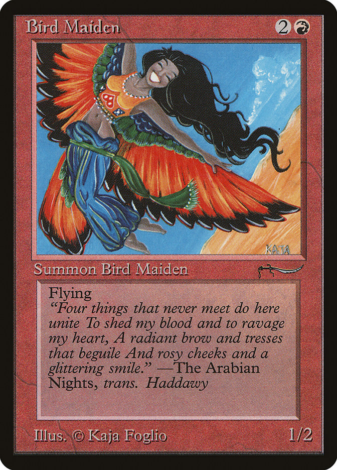 Bird Maiden (Light Mana Cost) [Arabian Nights] | Grognard Games