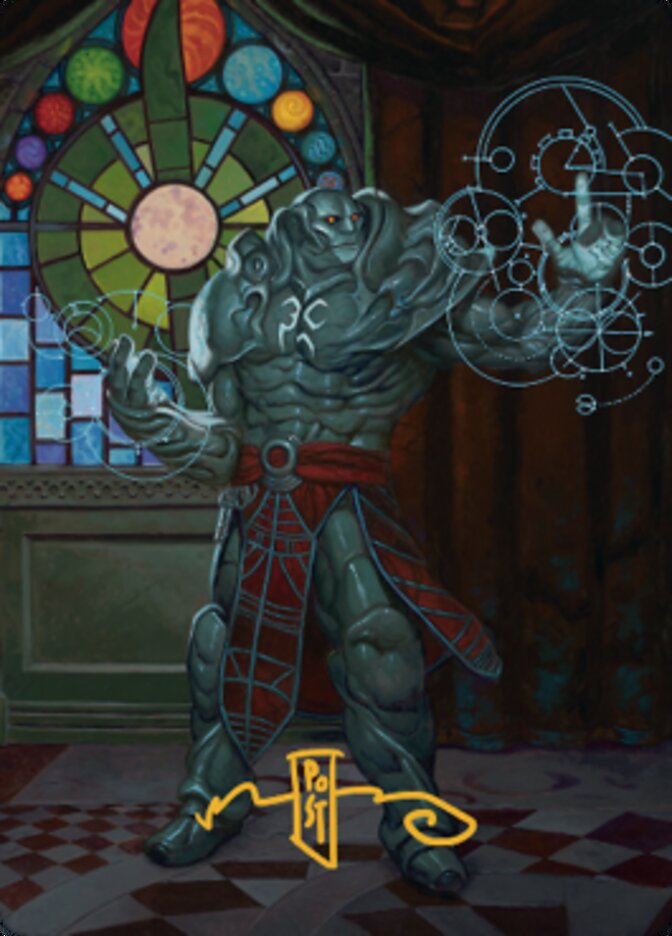 Karn, Living Legacy Art Card 2 (Gold-Stamped Signature) [Dominaria United Art Series] | Grognard Games