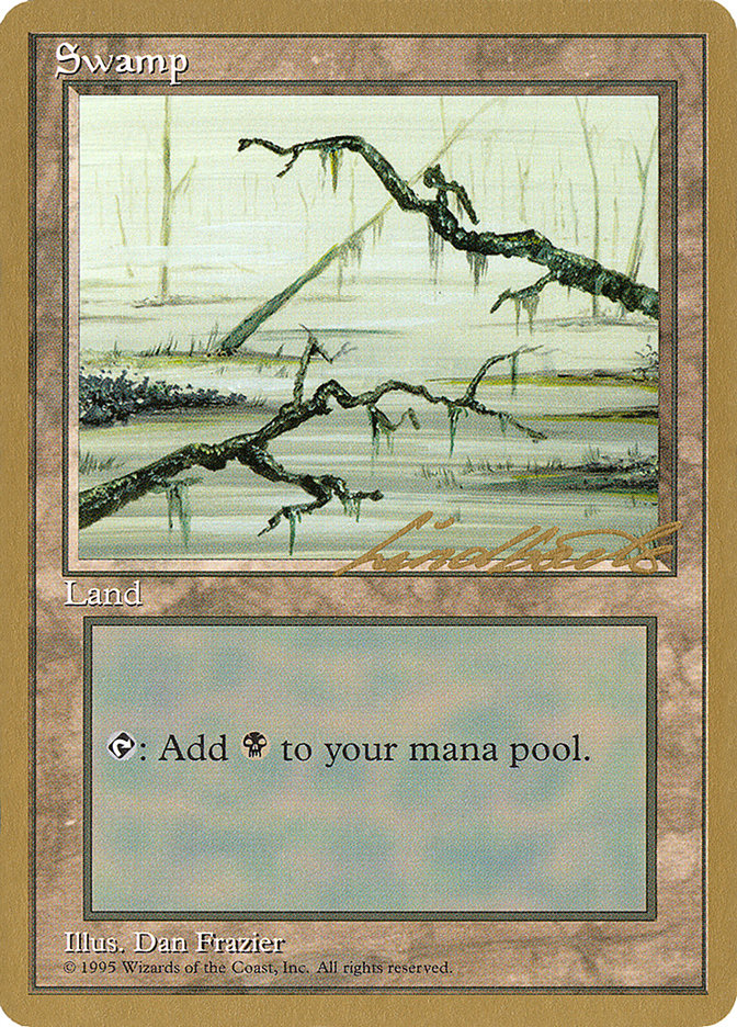 Swamp (ll371) (Leon Lindback) [Pro Tour Collector Set] | Grognard Games