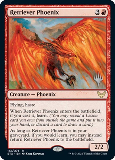 Retriever Phoenix (Promo Pack) [Strixhaven: School of Mages Promos] | Grognard Games
