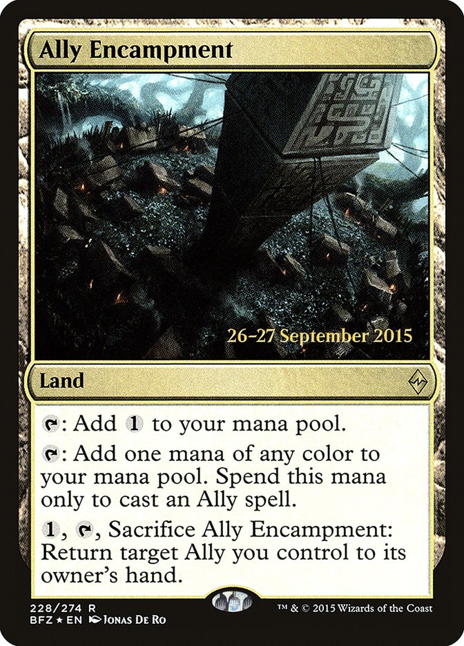 Ally Encampment  [Battle for Zendikar Prerelease Promos] | Grognard Games