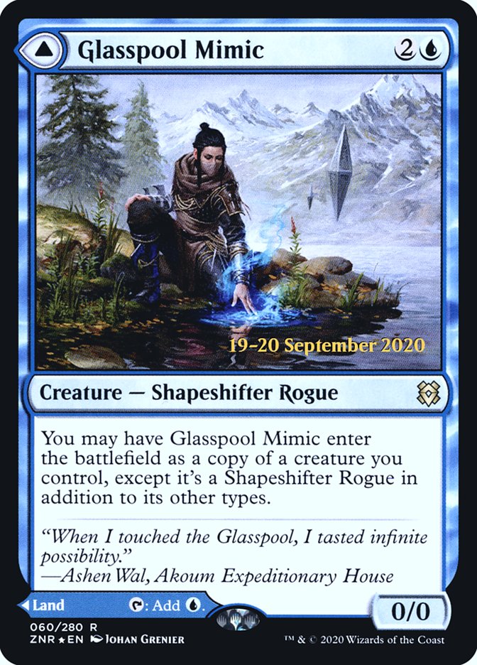 Glasspool Mimic // Glasspool Shore [Zendikar Rising Prerelease Promos] | Grognard Games