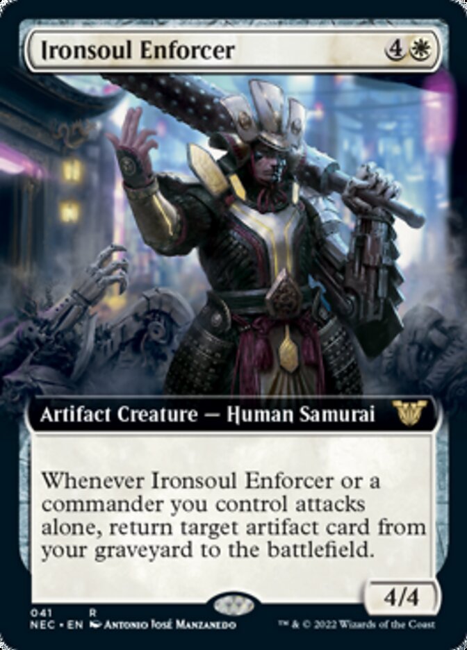 Ironsoul Enforcer (Extended) [Kamigawa: Neon Dynasty Commander] | Grognard Games