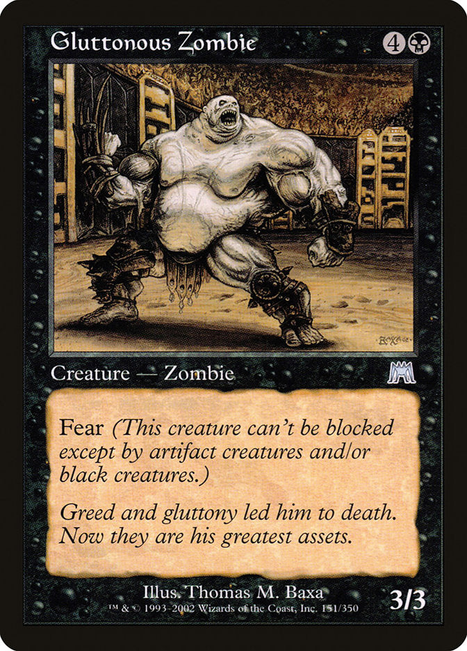 Gluttonous Zombie [Onslaught] | Grognard Games