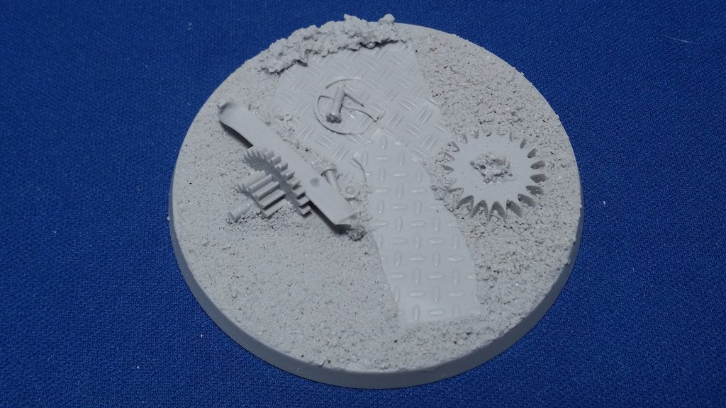 Elrik's Hobbies: Industrial Ruins Base Round 60mm | Grognard Games