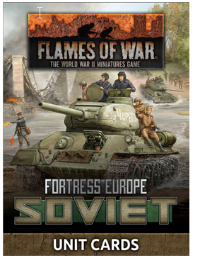 Fortress Europe: Soviet Unit Cards | Grognard Games