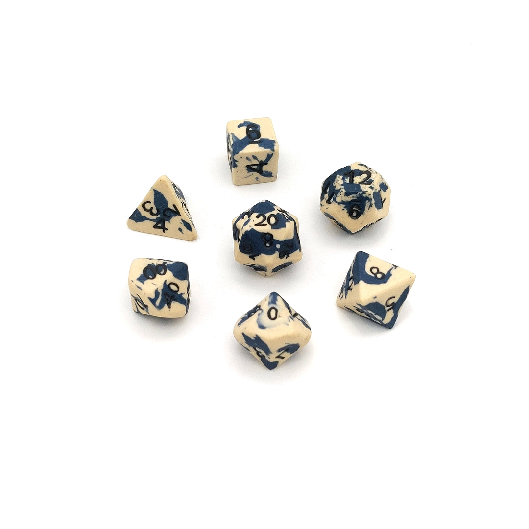 Ceramic Dice: Stone Wash Giant 7 Dice Set | Grognard Games