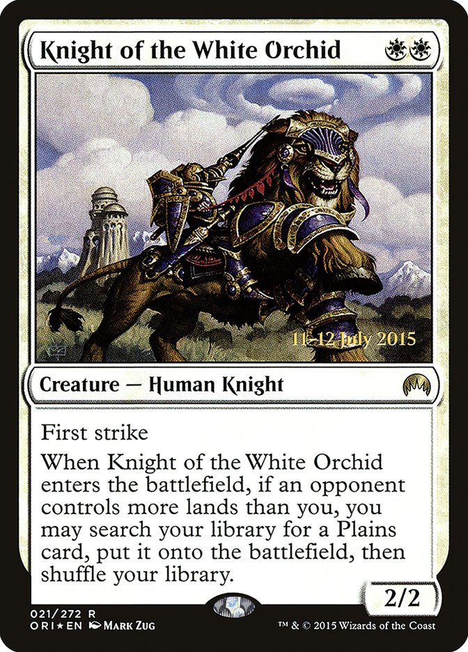 Knight of the White Orchid [Magic Origins Prerelease Promos] | Grognard Games