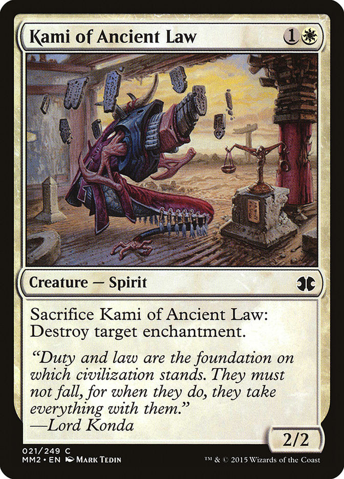 Kami of Ancient Law [Modern Masters 2015] | Grognard Games