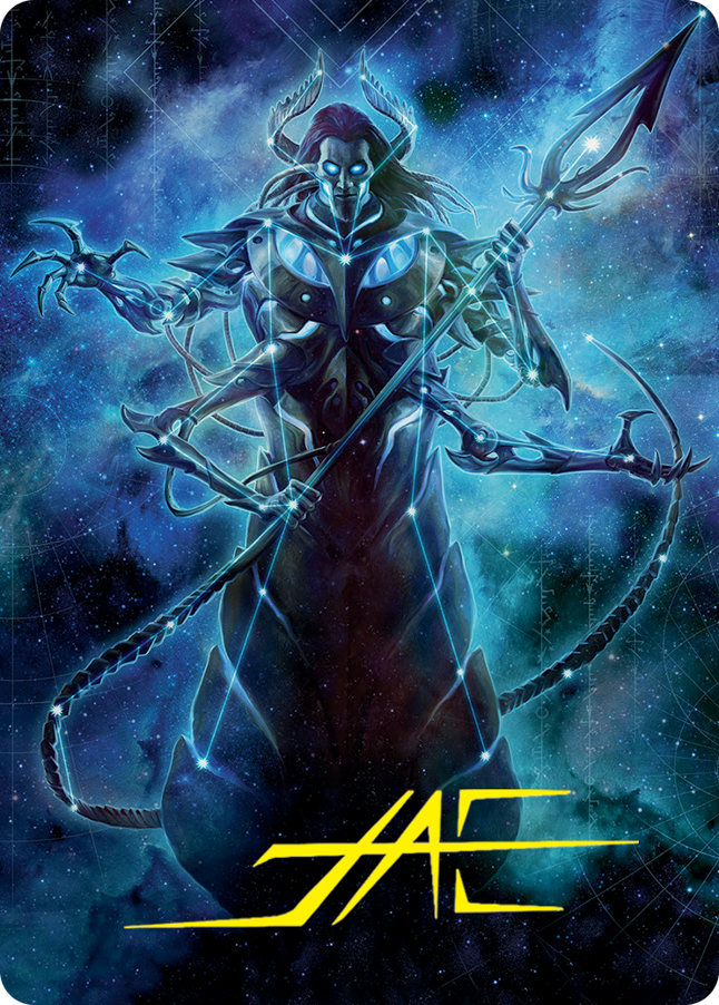 Heliod, the Warped Eclipse Art Card (Gold-Stamped Signature) [March of the Machine Art Series] | Grognard Games