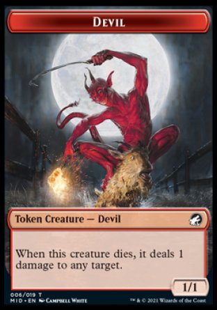 Devil Token [Innistrad: Midnight Hunt Tokens] | Grognard Games