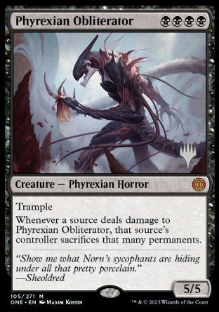 Phyrexian Obliterator (Promo Pack) [Phyrexia: All Will Be One Promos] | Grognard Games
