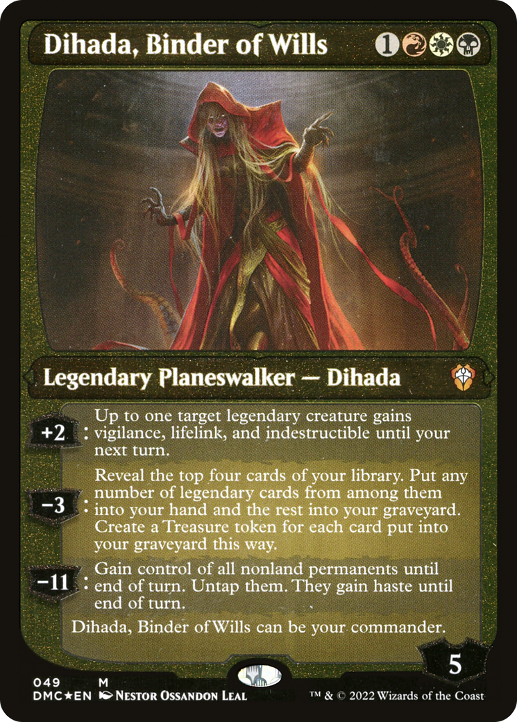 Dihada, Binder of Wills (Showcase Display Commander) [Dominaria United Commander] | Grognard Games