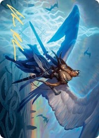 Righteous Valkyrie Art Card (Gold-Stamped Signature) [Kaldheim: Art Series] | Grognard Games